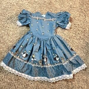 Daisy‎ Kingdom Vintage Girls Dress Cottagecore Prairiecore Roses Party Dress 5-6